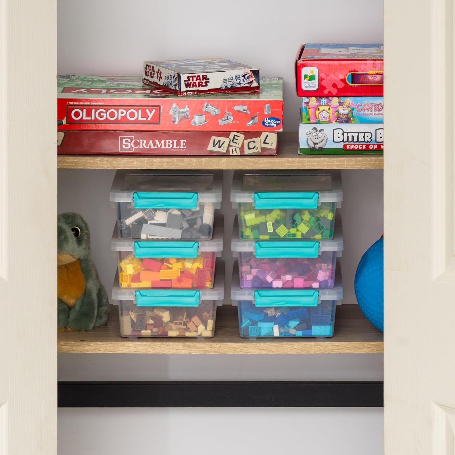 oem odm iris usa 2 qt. plastic storage bins containers with lids, 6 pack, sensory bin, craft storage, craft organizers and storage, organizing container for home, office and art supplies, stackable, clear factory & wholesale supplier