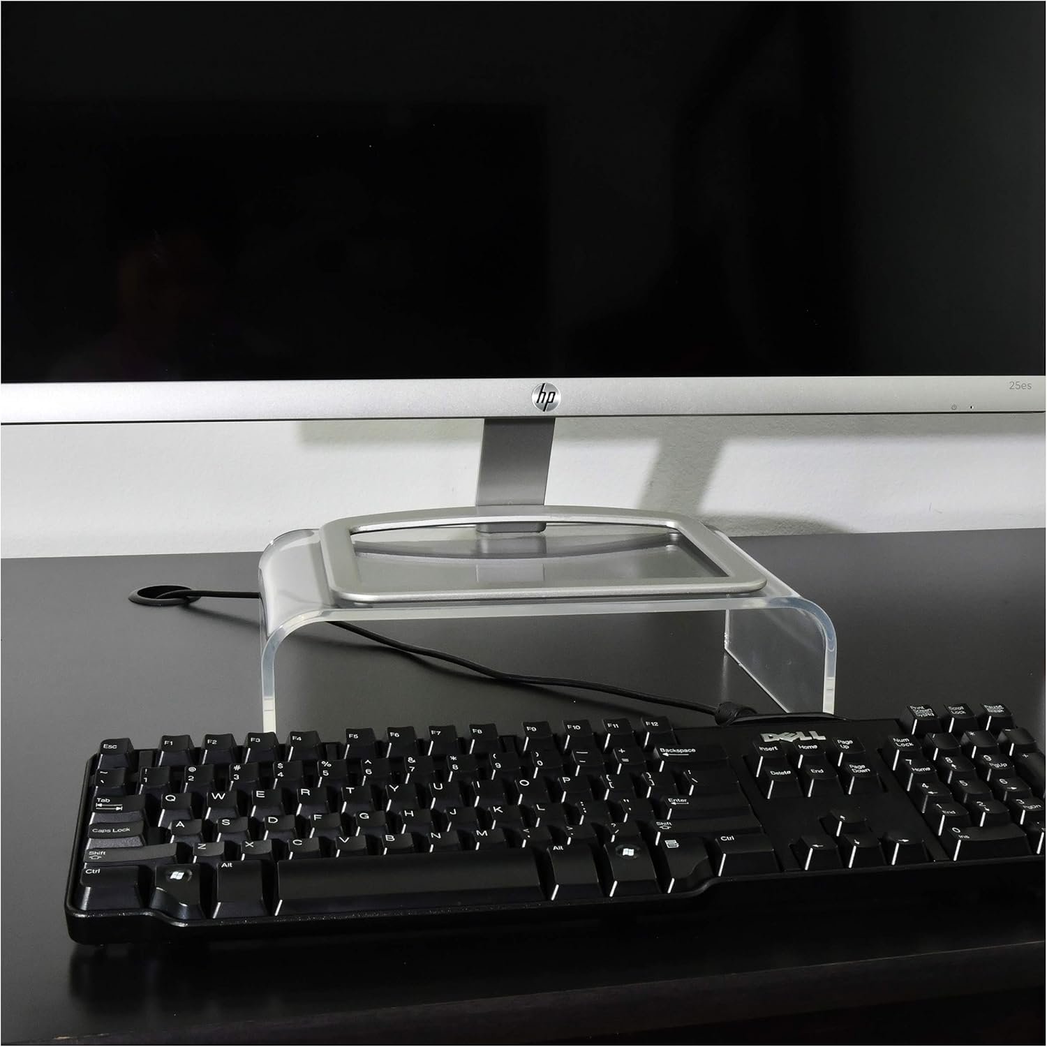 oem odm amt premium acrylic clear monitor stand laptop/pc/multimedia monitor riser for home office factory & wholesale supplier