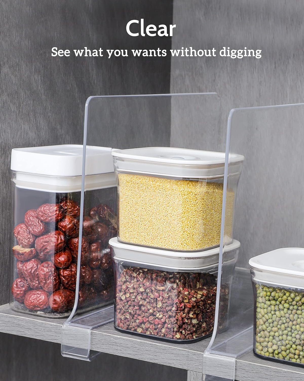 oem odm clear acrylic shelf dividers, closets shelf and closet separator for organization in bedroom, kitchen and office shelves (6 pack) factory & wholesale supplier