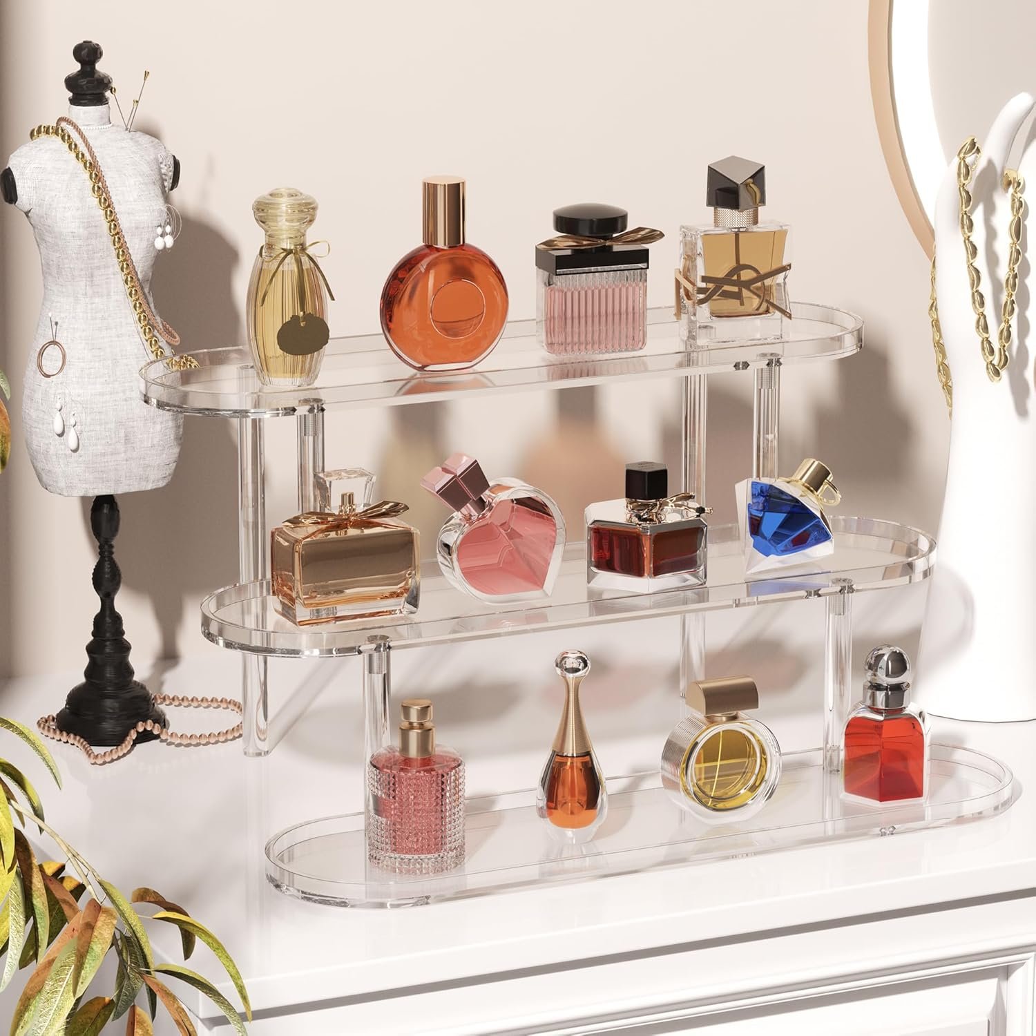 oem odm acrylic risers display stand, clear perfume organizer, clear cupcake stand holder, dessert display for party, display shelf for cologne skincare 𝐚𝐦𝐢𝐢𝐛𝐨 funko-pop figure collection factory & wholesale supplier