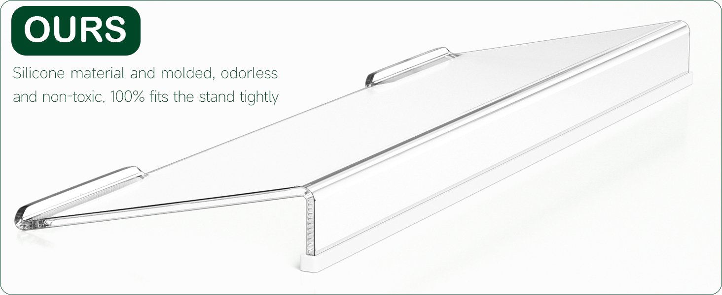 oem odm computer keyboard stand holder - ergonomic acrylic keyboard stand for desktop comfortable keyboard tray riser with silicone anti-slip strip for home school office desk accessory, clear factory & wholesale supplier