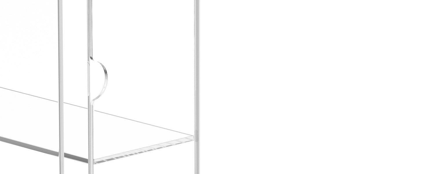wholesale niubee acrylic display case, clear display case for funko pop figures, wall mounted or desktop dustproof display cabinet box for collectibles ,rock,crystals,mini toys,amiibo (3 tiers) factory & supplier oem odm