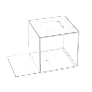 oem odm hiimiei acrylic tissue box cover 5.4x5.4x5.4'' clear tissue holder napkin dispenser for home office restaurant-clear factory & wholesale supplier