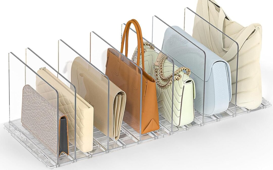 OEM ODM Bag & Purse Organizer for Closet: Adjustable Clear Handbag Storage Shelf – Plastic Clutch Dividers for Closet Organizers and Storage – Keep Carteras & Pocketbook Upright Factory & Wholesale Supplier
