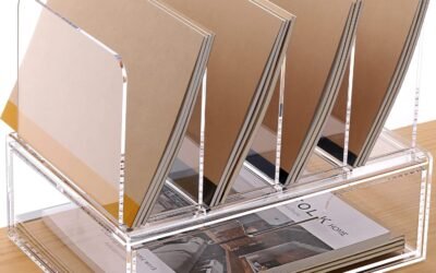 OEM ODM Desk Organizers and Accessories, Acrylic Desk Organizer with Drawer, Office Supplies Organization Storage, Clear Acrylic File Organizer for Desk – 1 Pack Factory & Wholesale Supplier