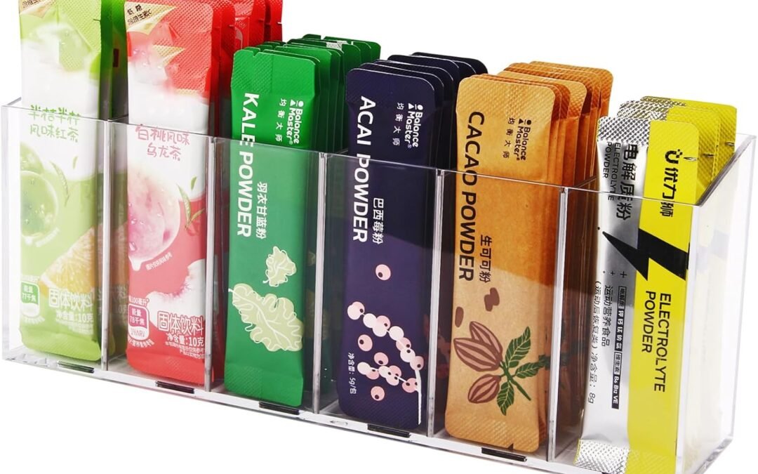 OEM ODM Drink Packet Organizer, Acrylic Water Packet Organizer Flavor Storage Basket for Kitchen Organizers and Storage Clear Factory & Wholesale Supplier