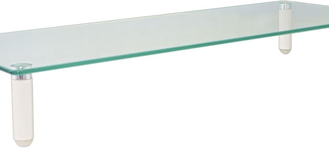 OEM ODM Kantek Glass Monitor Riser with 5mm Tempered Glass Platform and 40-Pound Capacity, 22-Inch W x 8.25-Inch D x 3.25-Inch H, Clear (MS370) Factory & Wholesale Supplier
