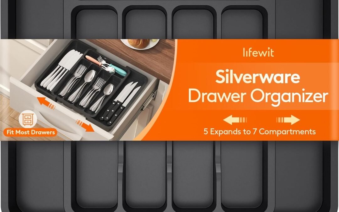 OEM ODM Lifewit Small Silverware Drawer Organizer, Expandable BPA Free Utensil Tray for Kitchen, Adjustable Flatware and Cutlery Holder for Spoons Forks Knives, Plastic Kitchen Organizers and Storage, Black Factory & Wholesale Supplier