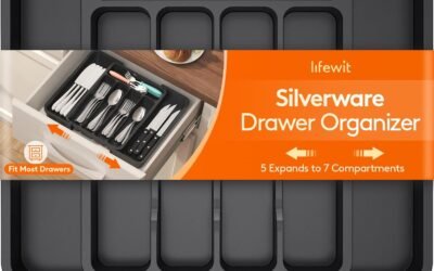 OEM ODM Lifewit Small Silverware Drawer Organizer, Expandable BPA Free Utensil Tray for Kitchen, Adjustable Flatware and Cutlery Holder for Spoons Forks Knives, Plastic Kitchen Organizers and Storage, Black Factory & Wholesale Supplier