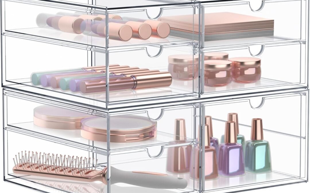 OEM ODM Sorbus Makeup Organizer With 7 Drawers, Acrylic Drawer Organizer for Makeup, Office Organization and Storage, Art Supplies, Jewelry, Stationary – 2 Pcs Clear Stackable Storage Bins Organizer Drawers Factory & Wholesale Supplier