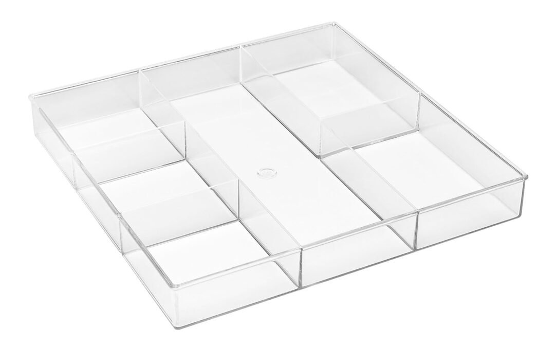 Whitmor 6-Section Clear Drawer Organizer