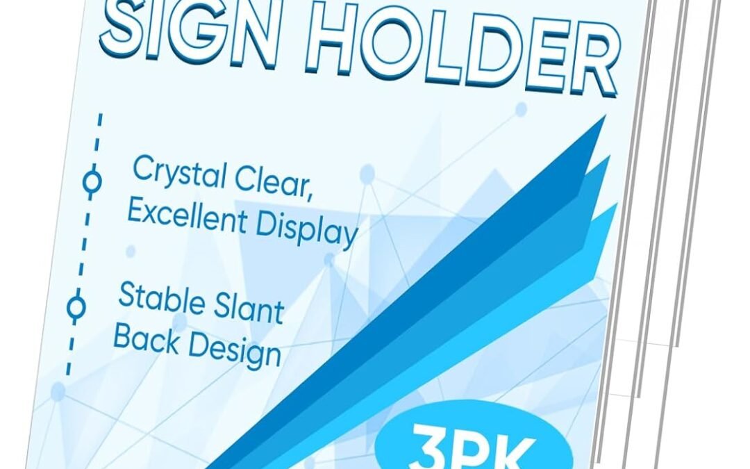 Wholesale TICONN 8.5 x 11 Acrylic Sign Holder, L Shape Clear Sign Stand for Displaying, Plastic Paper Holder for Office, Store, Restaurant (Vertical 3 Pack) Factory & Supplier OEM ODM