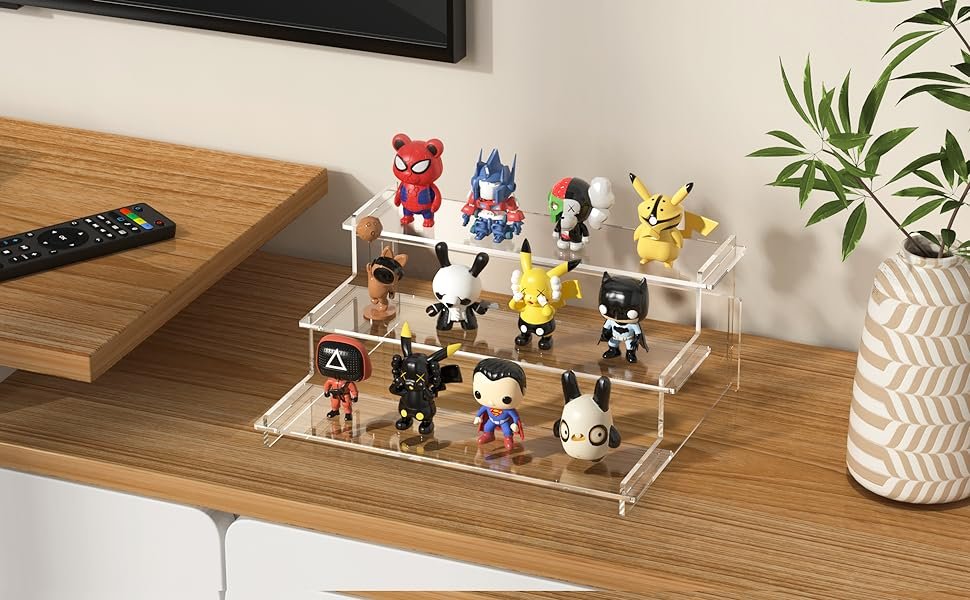 wholesale acrylic risers display stand, 3 tier cupcake holder, clear perfume organizer stand, display shelf for figures and collection, dessert shelves for party, display risers for decoration and organizer factory & supplier oem odm