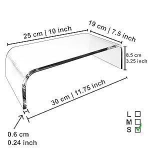 oem odm amt premium acrylic clear monitor riser laptop/pc/multimedia monitor stand for home office factory & wholesale supplier