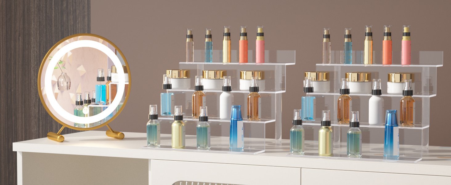 wholesale 12 inch acrylic shelf, 4 tier perfume and cologne organizer, funko pop shelves tiered riser display stand, acrylic display for decoration factory & supplier oem odm