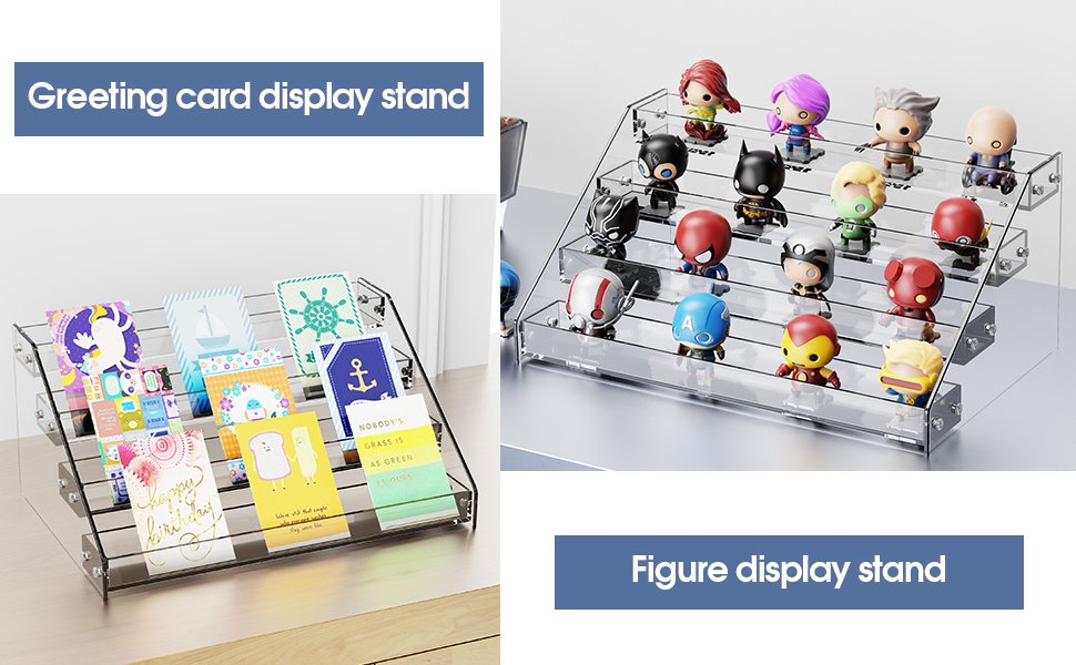 wholesale acrylic display shelf,risers display stands,perfume organizer,cupcake stand,tiered display stand,sticker display,card stands for display,card display stand,figure display，spice rack(6 tier) factory & supplier oem odm