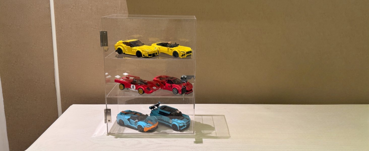 wholesale acrylic display case with lock key, countertop display case, clear showcase display cabinet safe storage, retail display case for collectibles (3 tier,11.8 x 5.9 x 15.7 inch) factory & supplier oem odm