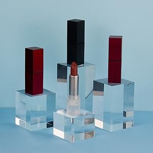 wholesale clear polished acrylic cube cylinder round photo props, transparent solid acrylic display blocks for photography boutique jewelry cosmetic crafts closet show, 4 pcs (transparent cube) factory & supplier oem odm