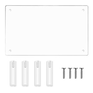 oem odm sumerflos clear acrylic monitor laptop stand, sturdy and save space computer laptop monitor riser stand for home office desktop universal stand with anti-slip pads factory & wholesale supplier