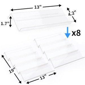 oem odm clear acrylic spice drawer organizer, 4 tier- 2 set expandable from 13
