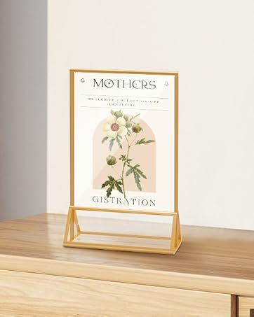 wholesale acrylic sign holder 8.5 x 11 clear sign display t shape table paper stands for home wedding office school restaurant (6 pack) factory & supplier oem odm