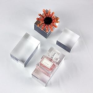 wholesale clear polished acrylic cube cylinder round photo props, transparent solid acrylic display blocks for photography boutique jewelry cosmetic crafts closet show, 4 pcs (transparent cube) factory & supplier oem odm